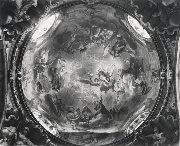 A. Villani e Figli — Marcantonio Franceschini. La gloria di S. Caterina (cupola). Bologna - Chiesa del Corpus Domini — insieme